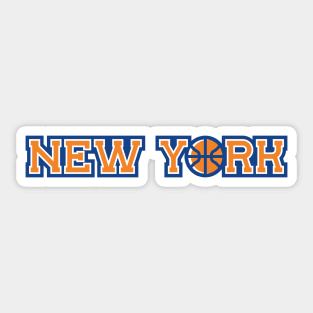 New York basketball city Sticker